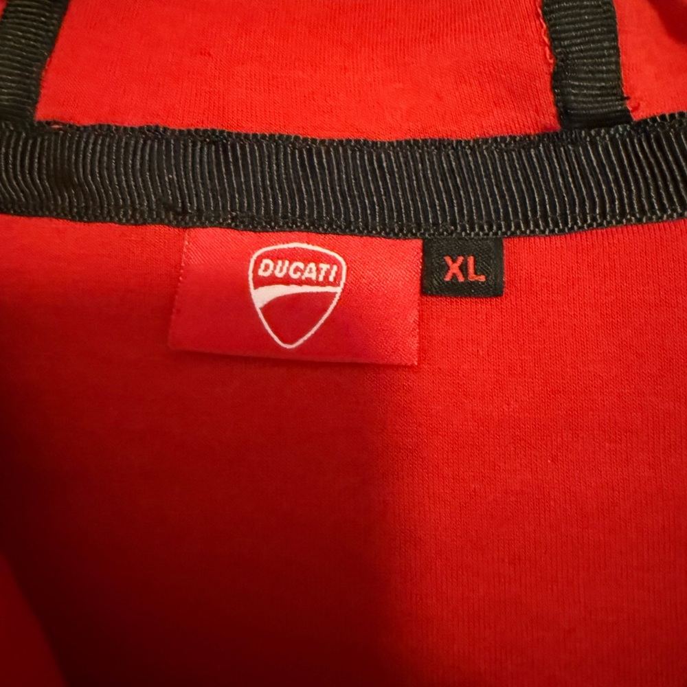 Ducati Red and Black Men's Hoodie - Picture 3 of 3